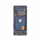 Ecran LCD Display OLED pentru Samsung Galaxy S20 FE, G780, G781 Dark Blue Cu Rama
