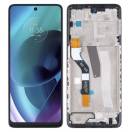 Display cu touchscreen si rama Motorola Moto G51 Negru OEM