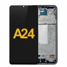 Display cu touchscreen si rama Samsung Galaxy A24 4G Negru OLED