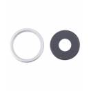 Set Geam Camera Alb Pentru iPhone 16e