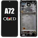Display cu touchscreen si rama Samsung Galaxy A72 A725 Negru